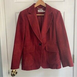 Karen Millen Rust Color Corduroy Blazer - Size 10